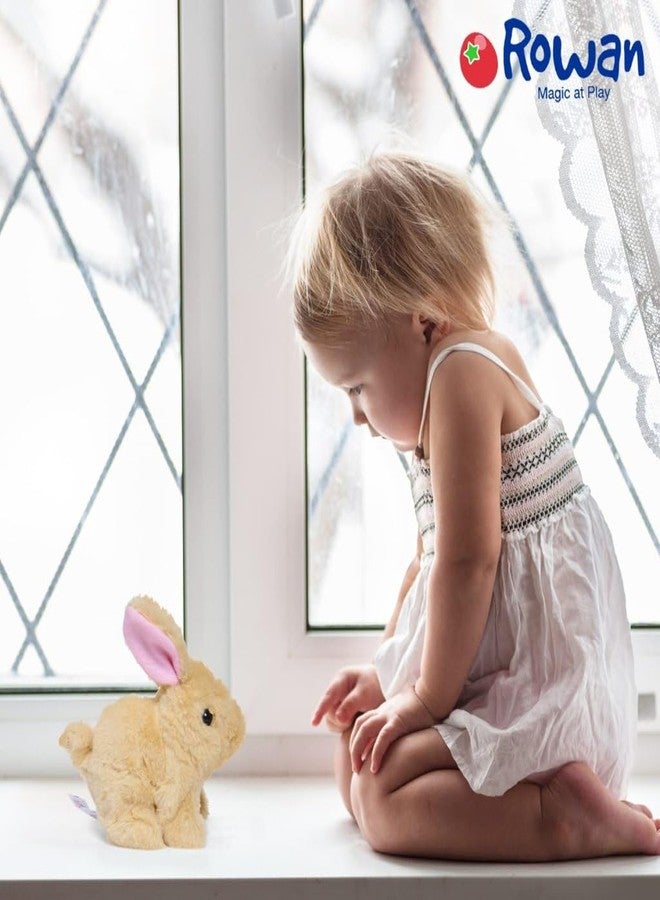 YUGANSHU Hopping Walking Bunny Toy with Sounds, Jumping Rabbit Wiggling Ears, Twitching Mouth and Nose, Educational Interactive Bunny Rabbit Toy for Baby Kids - Image 5